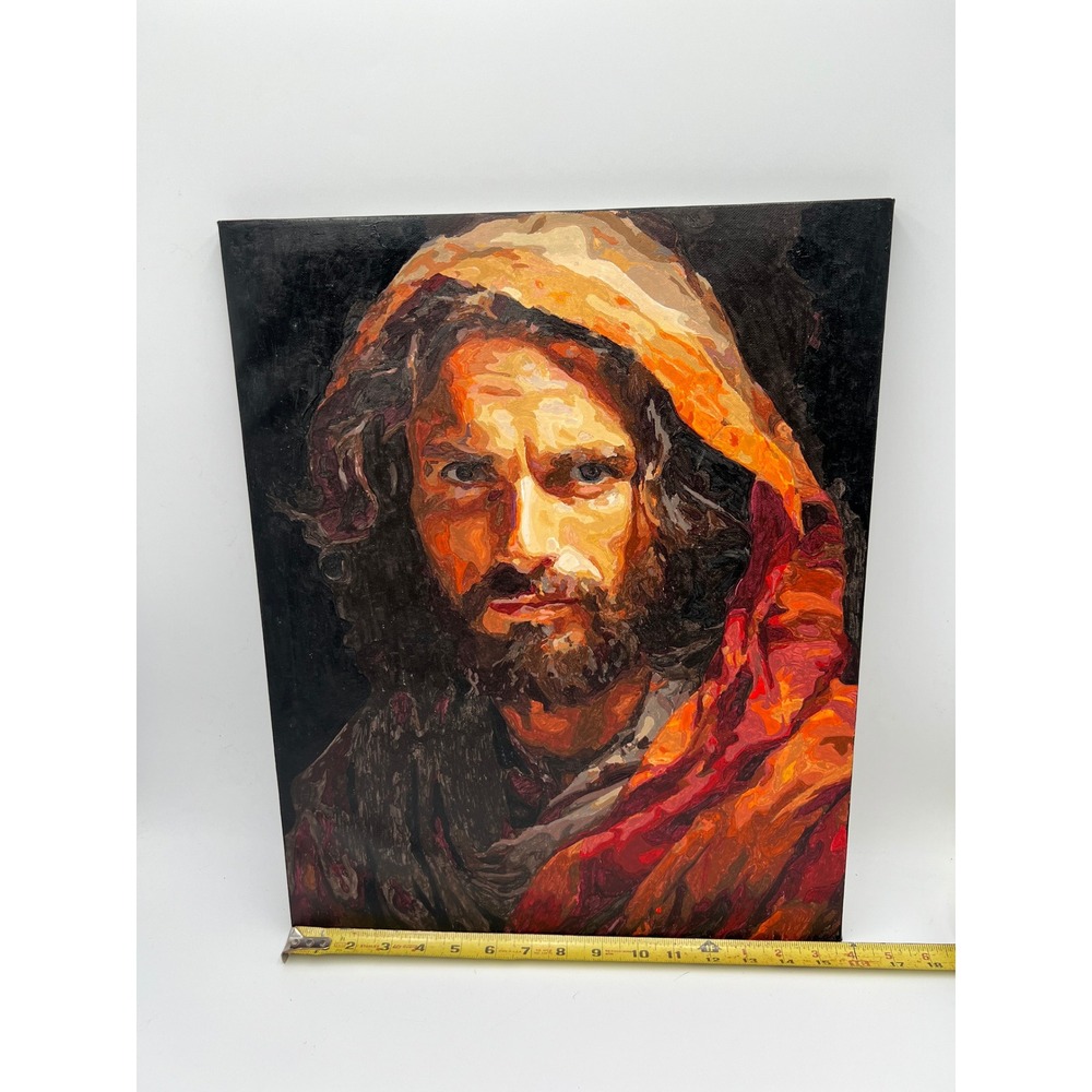 Jesus Christ Portrait Paint By Number Canvas Wall Art Religious Decor 16x20 - Picture 4 of 5